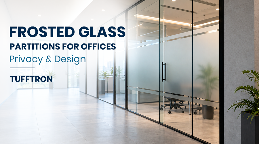 Frosted Glass Partitions for Offices